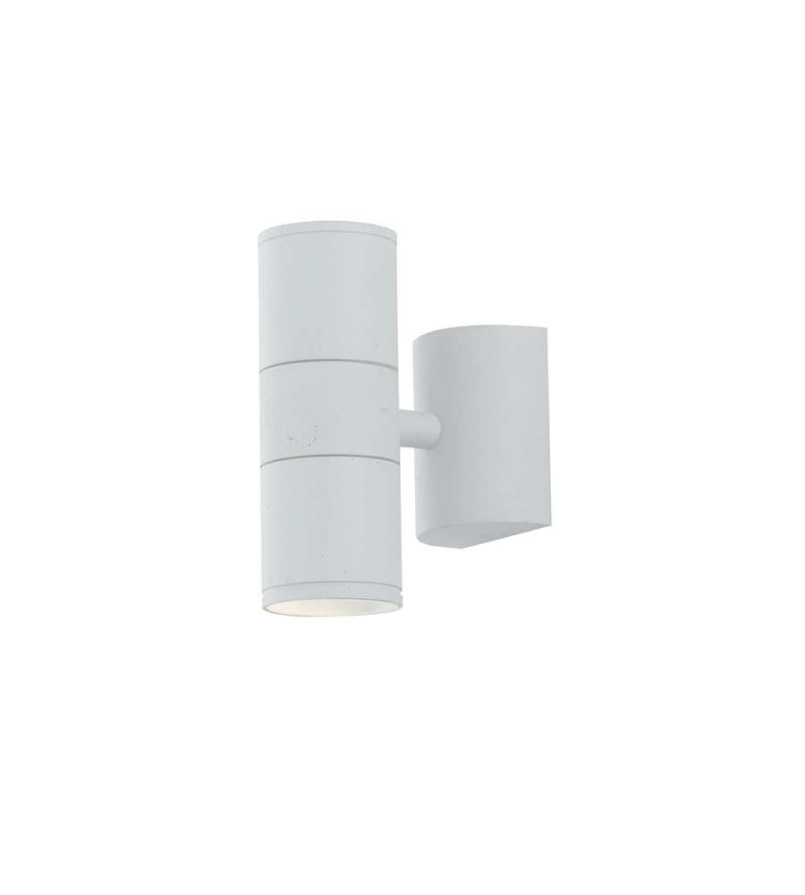 APPLIQUE "JUMP" IN ALLUMINIO RIFINITO BIANCO CON DOPPIA ILLUMINAZIONE, 35W